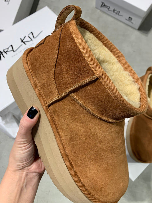 ROW CAMEL HAKİKİ SÜET BOT